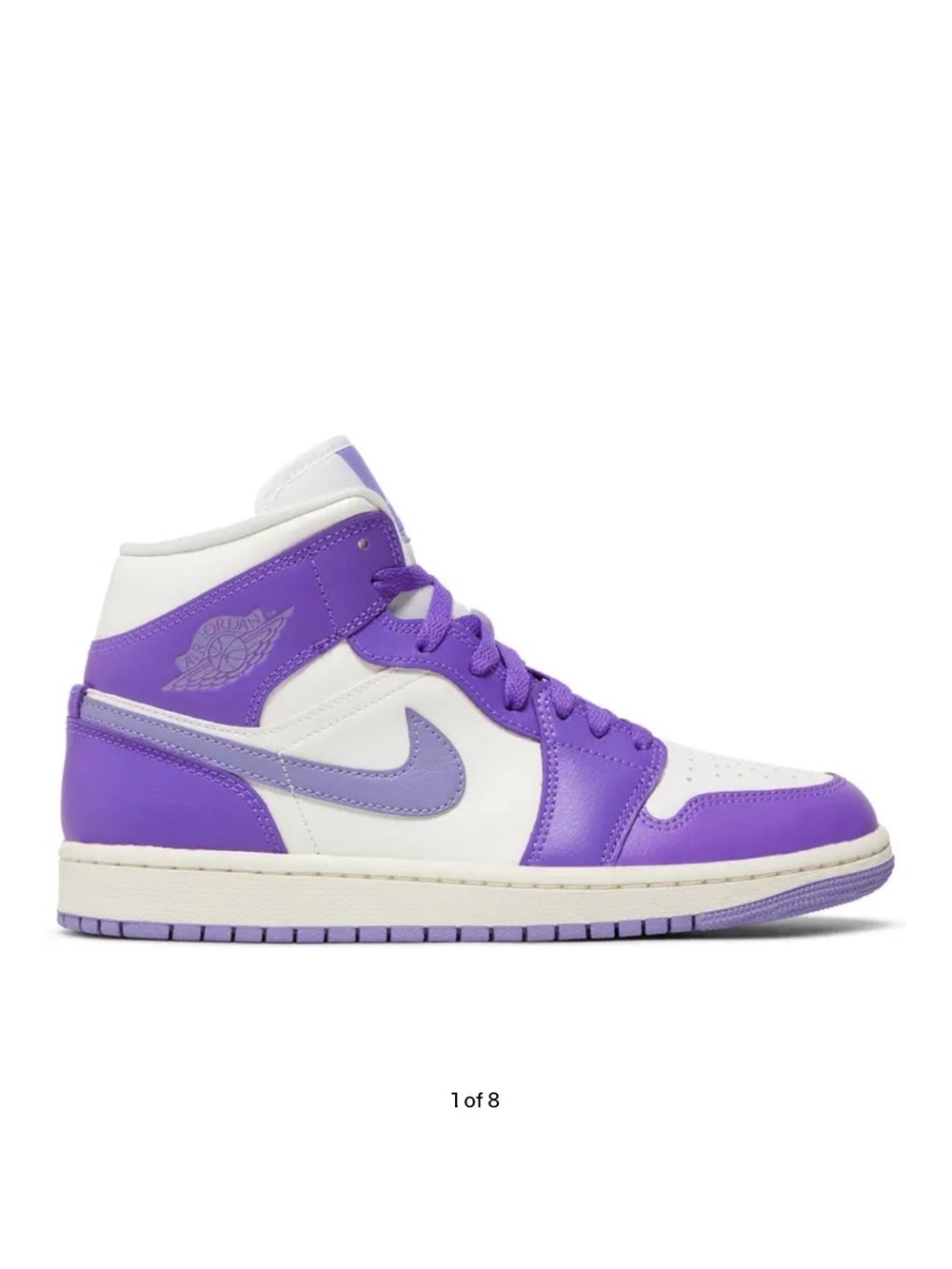 Nike Mid-Top Sneakers in Purple and White
